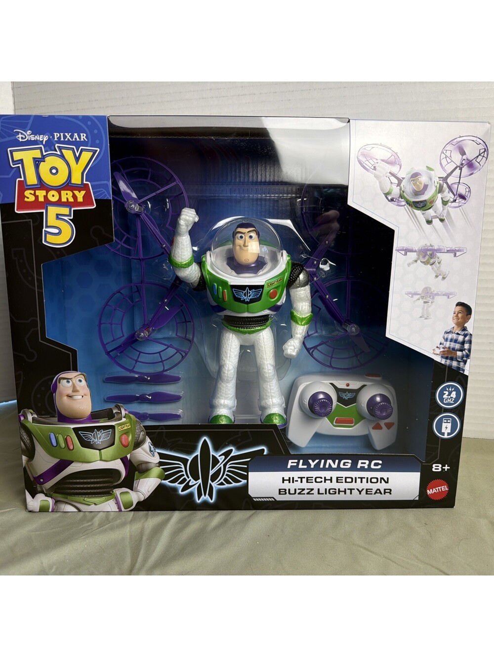 Disney and Pixar Toy Story 5 Buzz Lightyear Flying RC IN HAND